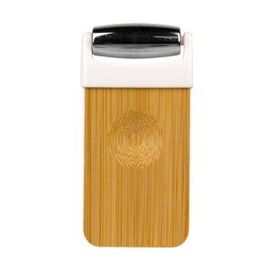 Stainless Steel Cooling Facial Roller with Natural Bamboo Handle by Lindo